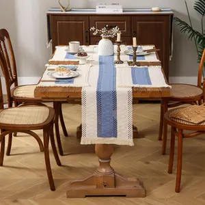 Boho Style Table Runner, Rectangular Tablecloth, Table Decoration Supplies for Home Kitchen Dining Room, Vanity Decor Accessories