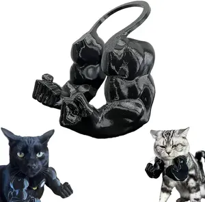 Creative Personalized Cat Muscle Arms, 3D Printed Cat Muscle Arm Outfits, Halloween Costume Accessory,Funny Muscle Arms for Cats,Cats with Muscular Arms for Kitten Birthday Party Supplies