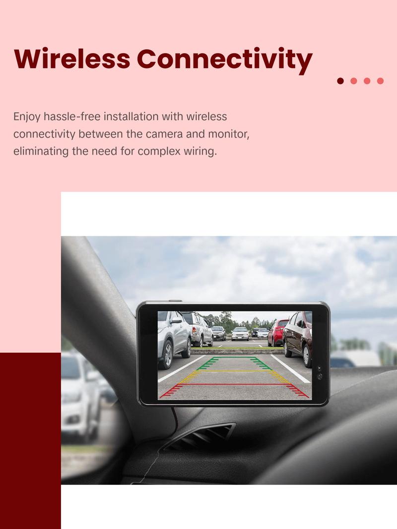 TYPE S Wireless & Solar Powered HD Backup Camera with 5" Monitor