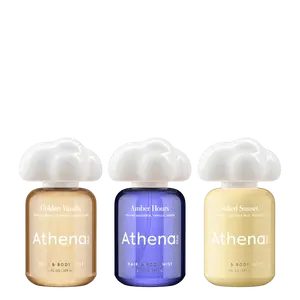 Gourmand Hair & Body Mist Trio | New Fragrance from Athena Club | 3 Scents to Layer | Viral Golden Vanilla, Delicious Amber Hours, Springy Salted Sunset