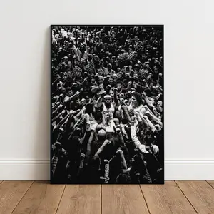 LeBron Inspired Poster, Sports Wall Art, Iconic Sport Print, Black and White