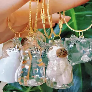 ⚠️ (DIY KIT! Use YOUR Pet's Fur!) | Keepsake Keychain Charm Kit | (1 Set: Charm + Keyring), Personalized Cat Lover Gift, Christmas Stocking Stuffer