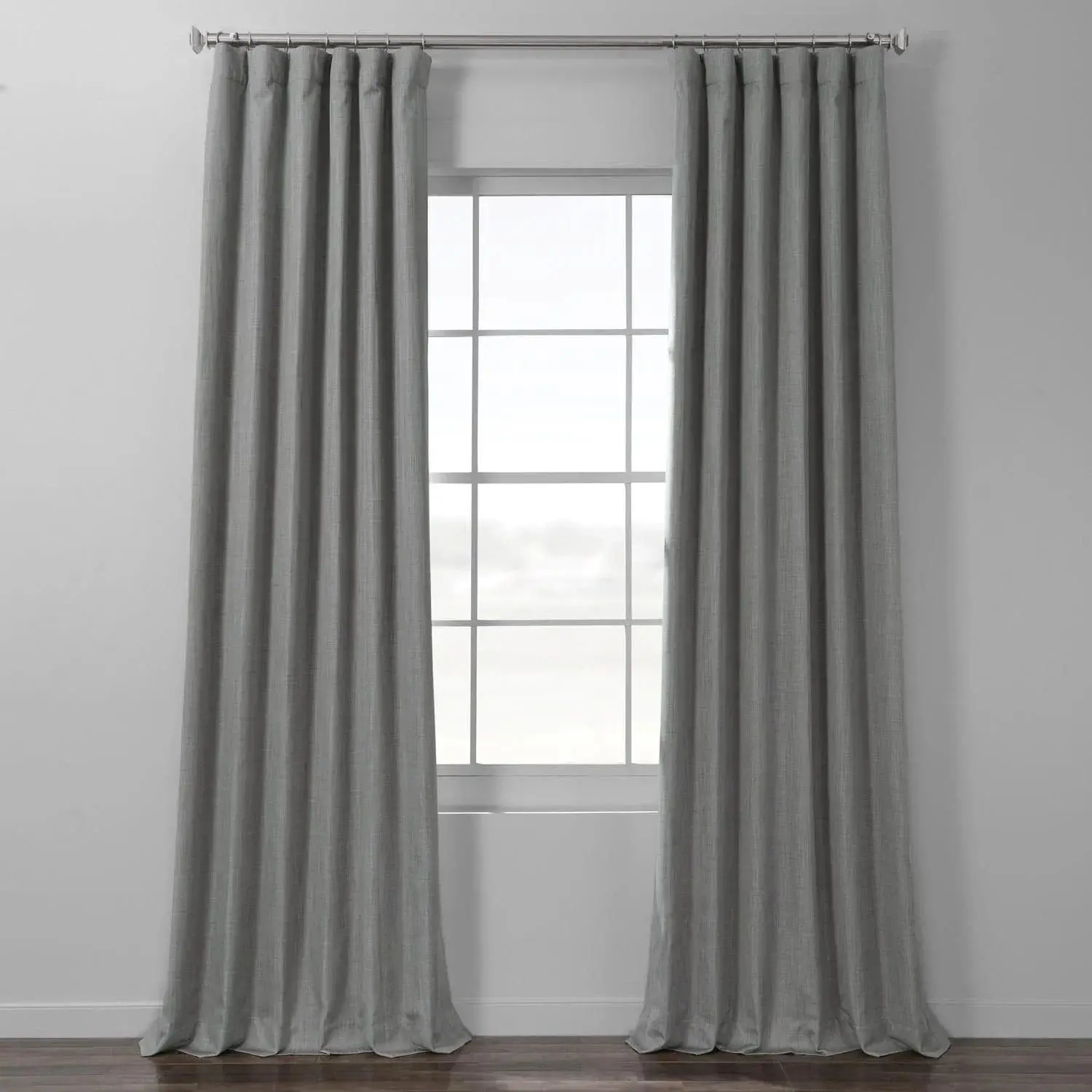 Solid Texture Faux Linen Blackout Drapes - French Country & Italian Style, Durable Luxury Interior Curtains, Neutral Colorway Curtains, Hotel & Home Decoration Blackout Window Cover, Dry Clean Only Window Treatment, Home Decoration Curtain