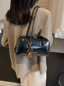 Women's PU Fabric Bag, Fashionable & Simple Design, Large Capacity Handbag/shoulder Bag, Perfect for Office/campus/business/travel