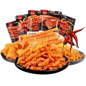 QIXINLIZYY Latiao Spicy Strips, 5 Packs Spicy Sweet Gluten Latiao, Chinese Spicy Casual Snack Food, La Tiao Spicy Sticks, Latio , , 62g/2.19oz per Pack (Packs of 5, Sweet and Spicy)