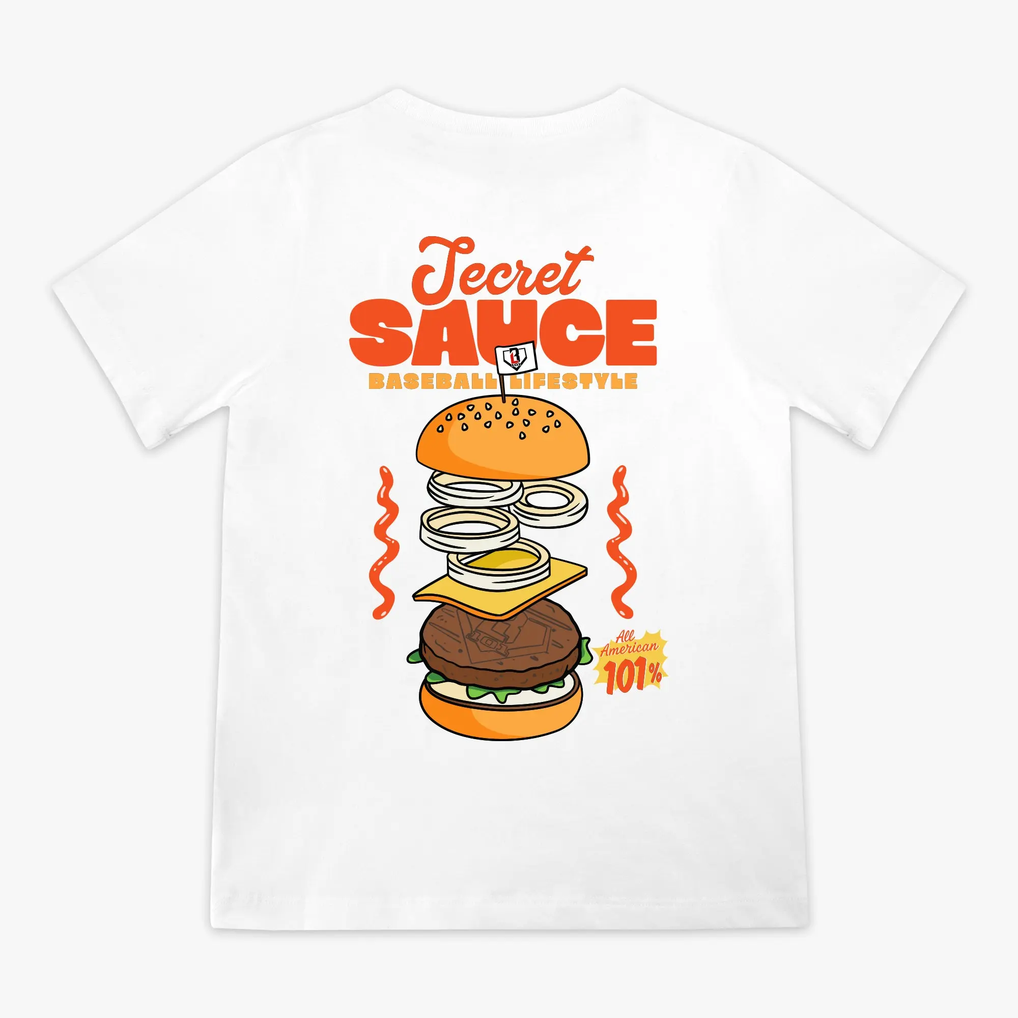 Women's 100% Cotton Secret Sauce Graphic Tee - Short-Sleeve Crew Neck Streetwear Top, Classic Soft Breathable Fabric for Teens' Daily All-Season Wear, Alternative, Shortsleeve, Round Neck