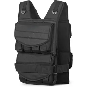 Barbell Adjustable Weighted Vest| 20-150 lbs| Heavy-Duty Workout Vest with Removable Iron Weights for Strength Training, Cardio, Running, and Calisthenics