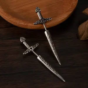 GJ-GE868 New Fashion Stainless Steel Sword-Shaped Ear Studs for Friends and Family Personality Gift Men and Women