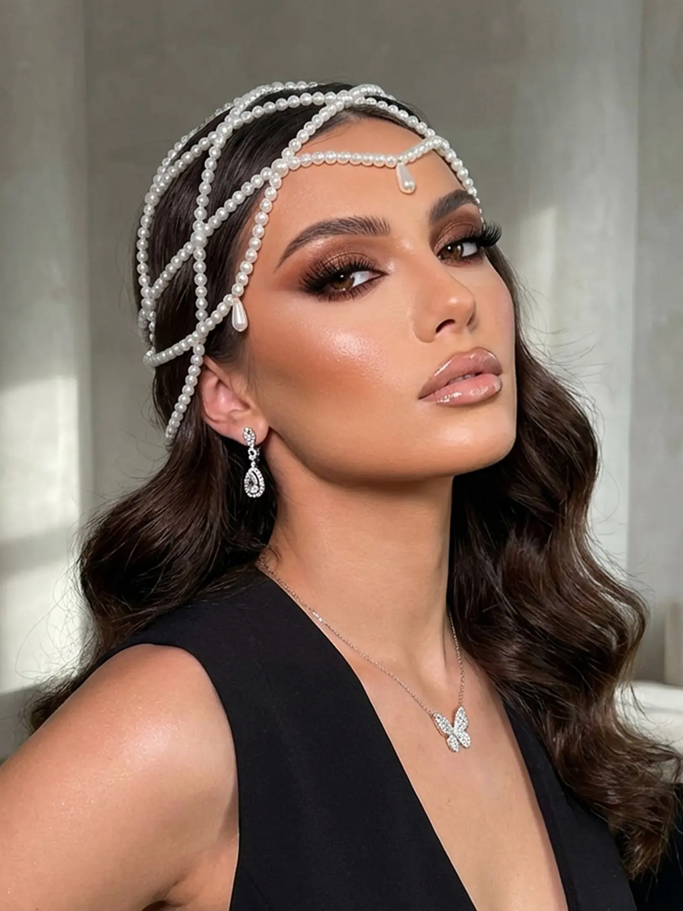 Handmade Pearl Hair Hat, Elegant Wedding Bride Accessory, Bridal Headpiece, Fashionable Women's Hairstyle Decor, Perfect for Parties and Events