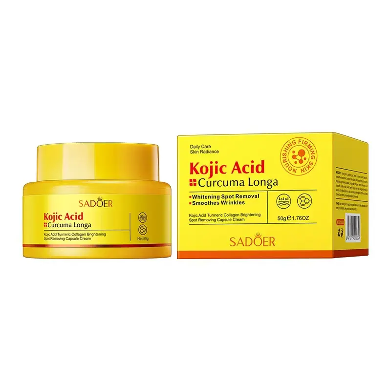 SADÖER Brightening Moisturizer Cream with Kojic Acid Curcuma Longa & Hydratting Carre for Radiance Moisture & Antioxidant Care Daily Skin Care Routine sohochic