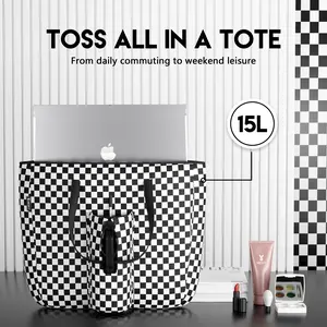 Meoky 15 L Womens Tote Bag: Utility Tote Bag with Zipper for 40 oz Tumbler with Handle，Portable for Travel and Commuting,Valentine's Day gift