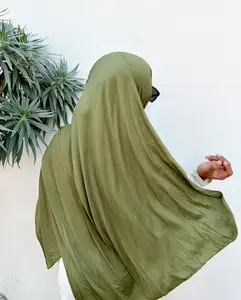 Luxury Jersey Hijab - Sagewood Green