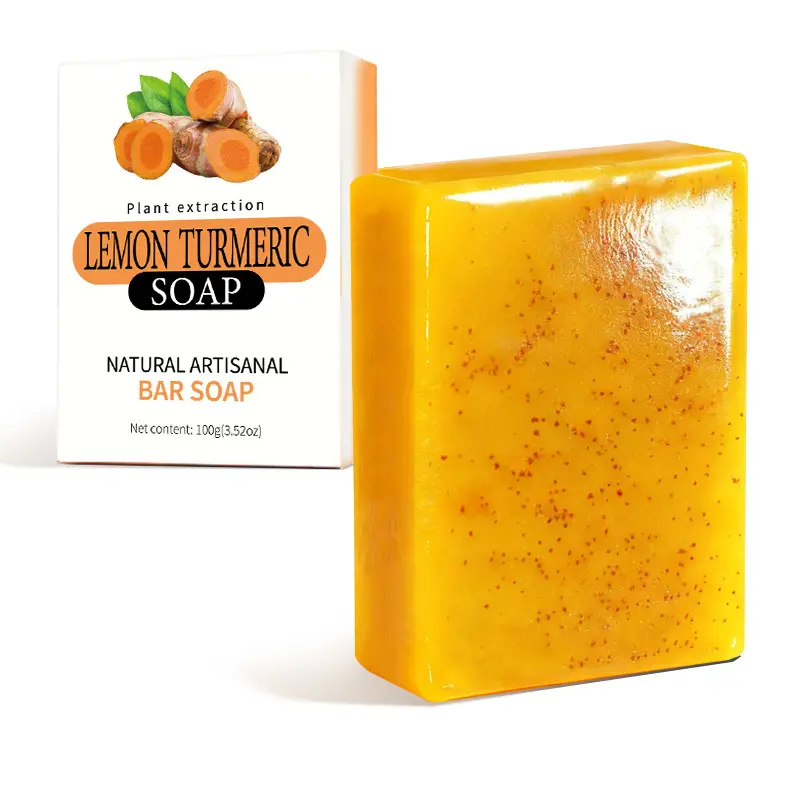 Turmeric Soap, Kojic Acid Brightening Soap, Lemon Moisturizing Soap, Ginger Handmade Cold Process Soap for Shower & Bath