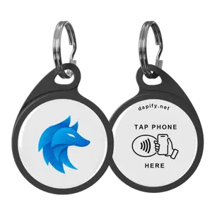 Dapify NFC Smart Tag for Pet ID Instant Pet Digital Profile Sharing Customizable for dogs & Cats