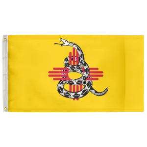 New Mexico Gadsden 3'X5' Flag 100D Polyester (90cm x 150cm) Gadsden DTOM (G20) RolFlags