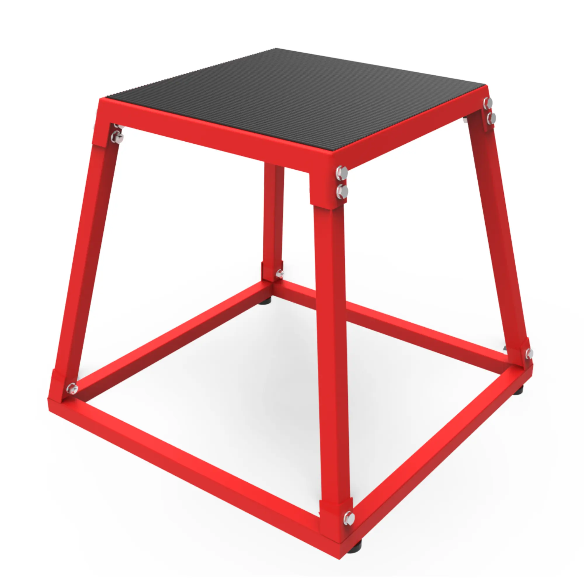 Plyometric Jumping Box Steel Plyo Box for Exercise Metal Exercise Step Up Box with Anti Slip Surface for Home Gym Training