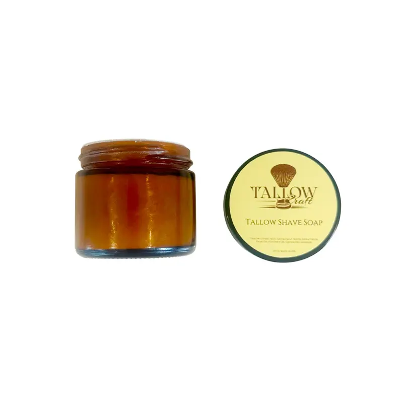 TallowCraft Tallow Based Shave Soap - Natural Ingredients - 2oz Jar