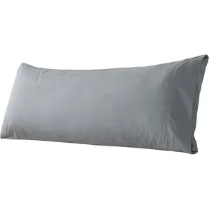 Body Pillow Cover Cotton Fabric, Long Pillowcase Breathable & Skin-Friendly, Envelope Closure - (21x54 inch)