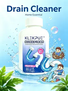 KLEKPUE Powerful Pipe Dredging Agent for Kitchen and Toilet Pipelines - Dissolves 200+ Blockages and Kills 99% of Bacteria