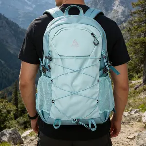 1PC Men's backpack with solid color zipper closure, fashionable and versatile, simple and casual, lightweight, suitable for short distance travel, daily commuting, outdoor travel, sports cycling, hiking, hiking, camping, men's shoulder bag