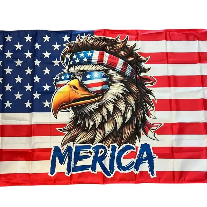 Brushed American Flag Soaring Eagle Decal | High Quality American Flag Brushed American Flag Soaring Eagle Decal | High Quality American Flag