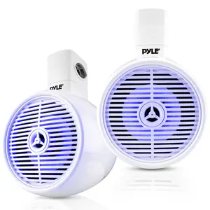 Bluetooth Marine Speakers 200W Waterproof LED White