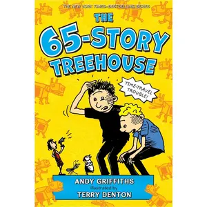 USED-The 65-Story Treehouse: Time Travel Trouble! by Griffiths, Andy (Paperback)