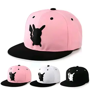 Anime Style Adjustable Cartoon Cap - 3 Colors, Cute, Hip Hop Baseball Hat