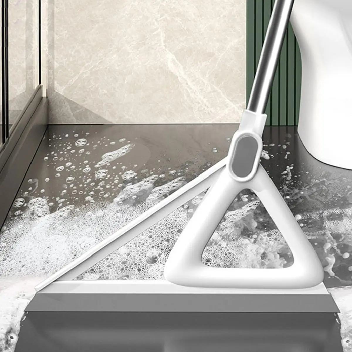 Magic Silicone Broom with Handle, 1 Count Multifunctional Floor Water Scraper, Household Cleaning Tool, Cleaning Supplies, Bathroom Gadgets 2024, Men’