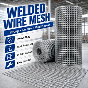Heavy Duty Welded Wire Mesh Roll – Strong, Rustproof & Durable Metal Fencing for Garden, Farm, Animal Cage & DIY Projects