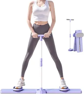 Foldable 2-in-1 Pilates Board & Leg Ski Machine Adjustable Home Gym for Core & Leg Training Non-Slip Portable Fitness Equipment， aerobic exercise equipment， pelvic floor muscle