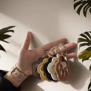 Cat and Dog Hair Keychain for Owners - Collectible Commemorative Item for Pet Lovers - Perfect Keepsake for Cat & Dog Owners - Unique Key Organizer Paw Print Keepsake Kit with Clay and Ink c  ball Portable  pet memorial gift Collars cute design