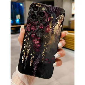 Flower 1pc Vintage Floral Vine Anti-Drop Mobile Phone Case Compatible With, /Galaxy,  for iPhone13