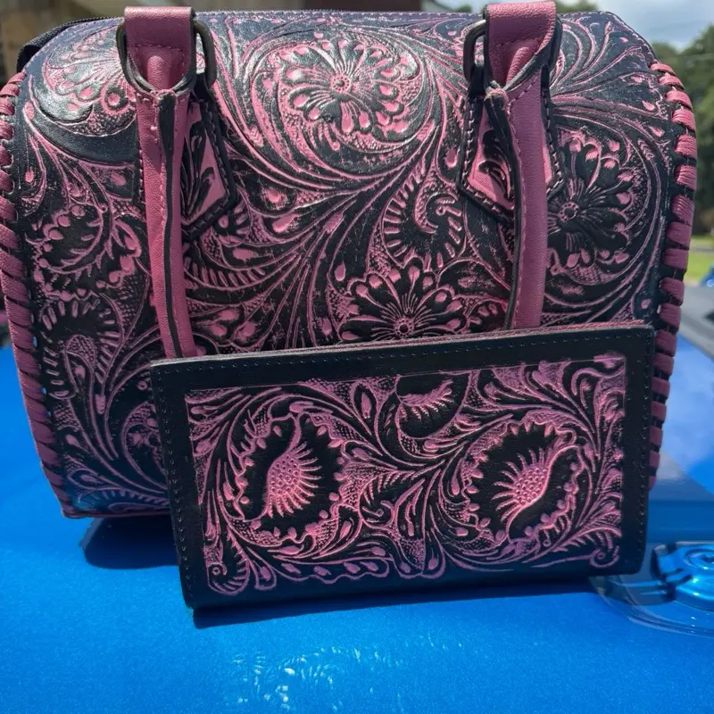 Tickle me pink medium speedy bag with matching wallet
