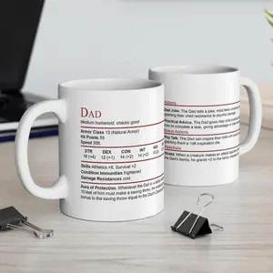 DnD Dad Mug: Funny Stat Block, Dungeons & Dragons Gift - fth10633