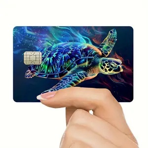 2 Colorful Credit Card Skin Stickers, Waterproof Scratch-Resistant Durable Decorative Protection, for Credit Cards Debit Cards Bus Cards