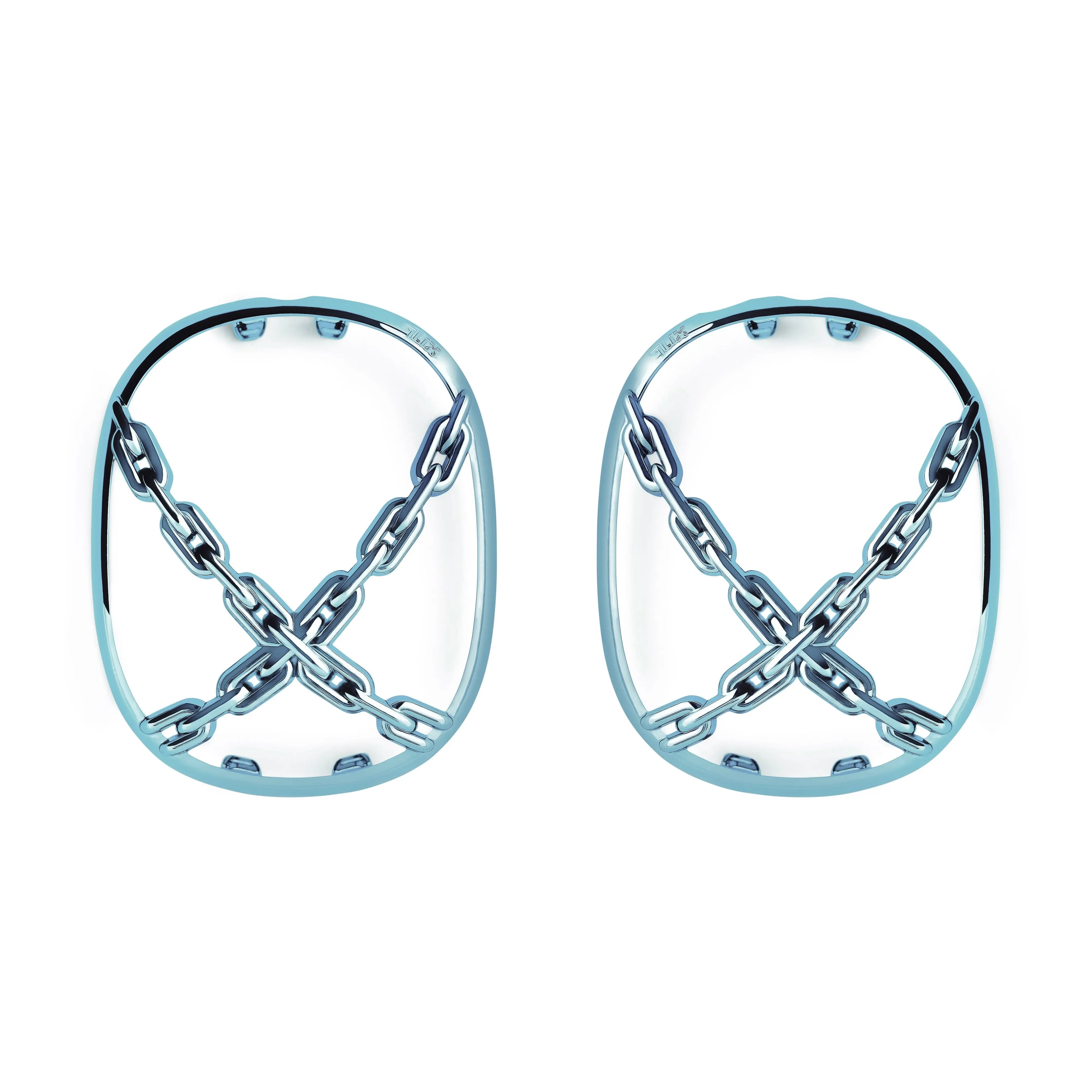 qlix Blue Chain Frames for AirPods Max 1 & 2, Durable Lightweight