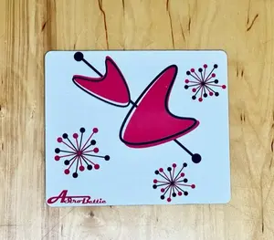 MCM Red Sputnik Boomerang Mouse Mat