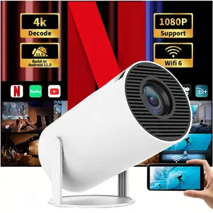 Smart Portable OutdoorProjector with WlFl &Bluetooth , Projector for Home and Outdoor UseHome Cinema Birthday Gift