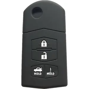 Silicone Keyless Entry Remote Control Key Fob Cover Case protector Replacement Fit For Mazda 3 5 6 CX-7 CX-9 RX-8 MX-5 Miata 662F-SKE12501 KPU41788 BGBX1T478SKE125-01 SKE12501 G2YA-76-2GXB
