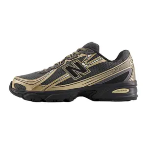 New Balance 740v2 'Black Castlerock Gold' Men's Running Shoe with Laces All Seasons Cushioned Midsole & Durable Outsole