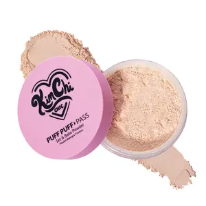 KimChi Chic Puff Puff Pass Set & Bake Powder with Rice Powder & Vitamin-E, Lightweight & Translucent Makeup, Cosmetic Setting Powder KimChi Chic Puff Puff Pass Set & Bake Powder with Rice Powder & Vitamin-E, Lightweight & Translucent Makeup, Cosmetic Setting Powder