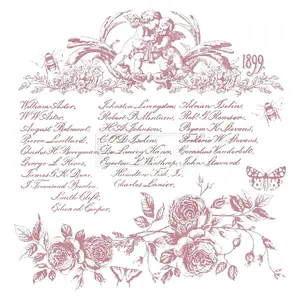 Redesign With Prima Decor Clear-Cling Stamps - Floral Script - 12x12 clear cling 655350650070