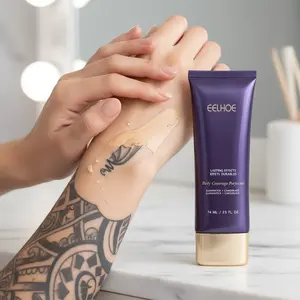 Tattoo Cover Up Cream Waterproof Full Coverage Concealer for Tattoos Scars & Birthmarks Long Lasting Sweatproof Transfer Proof Invisible Finish