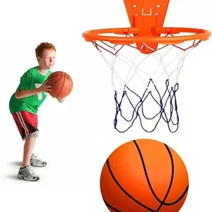Silent indoor ball set, silent basketball with a basket, silent rebounding, quiet play, does not disturb neighbors, an indoor ball set suitable for use in the home, a game set for family leisure, children and adults' indoor silent sports and entertainment