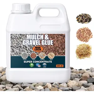Rock Glue for Landscaping - Mulch Glue and Gravel Binder, Fast-Drying Stone Adhesive & Pea Gravel Stabilizer, Non-Toxic, Weather-Resistant for Garden, Walkways, Patios and Flower Beds, 35FL Oz