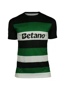 Striped Football Jersey, High-Quality Sport T-Shirt, Breathable Training Top, Unisex Soccer Shirt, Modern Fan Design