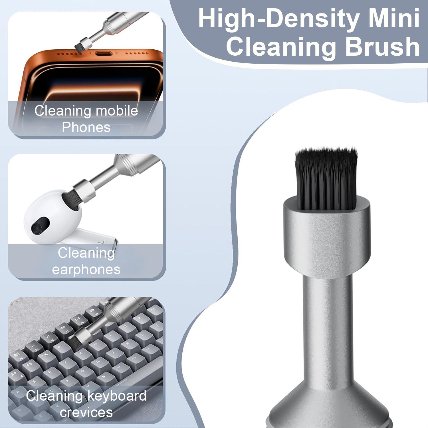 2-in-1 SIM Card Tray Removal Tool with Handy Cleaning Brush, EDC Portable Keychain Eject Pin Reset Needle Opener, Watchchain Link Remover for iPhones, Wireless Earbuds