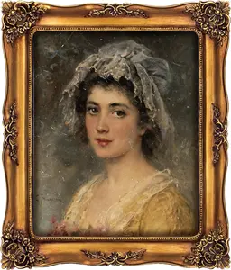 8x10 Picture Frame  Antique Picture Frames for Wall Hanging & Tabletop, Ornate Baroque Frames 8x10 or Matted to 5x7 Photo (8x10 inch, Bronze)