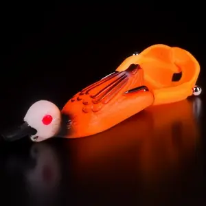 Spiral Fin Dynamic Swimming Anti-Tangle Soft Bait for Largemouth Bass Grouper Lure Tackle Freshwater Saltwater Universal Topwater Bait 9cm 11.7g Propeller Duck Design 10 Colors Available High Sensitivity Lure